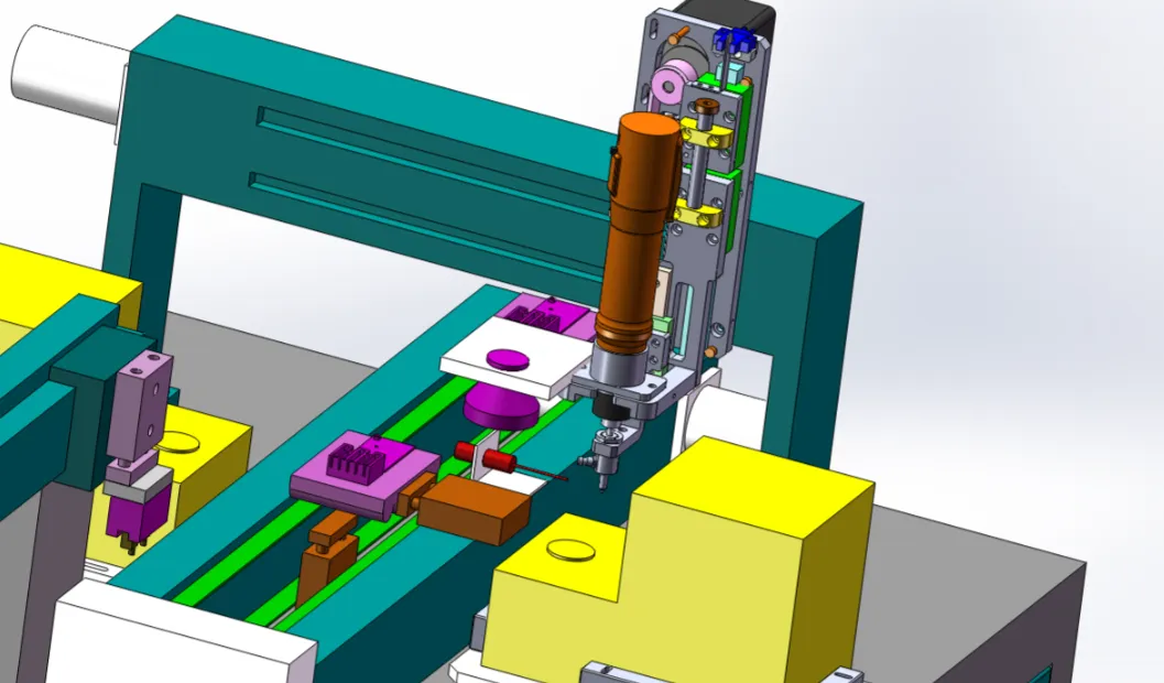 Design drawings of automatic screw locking machine